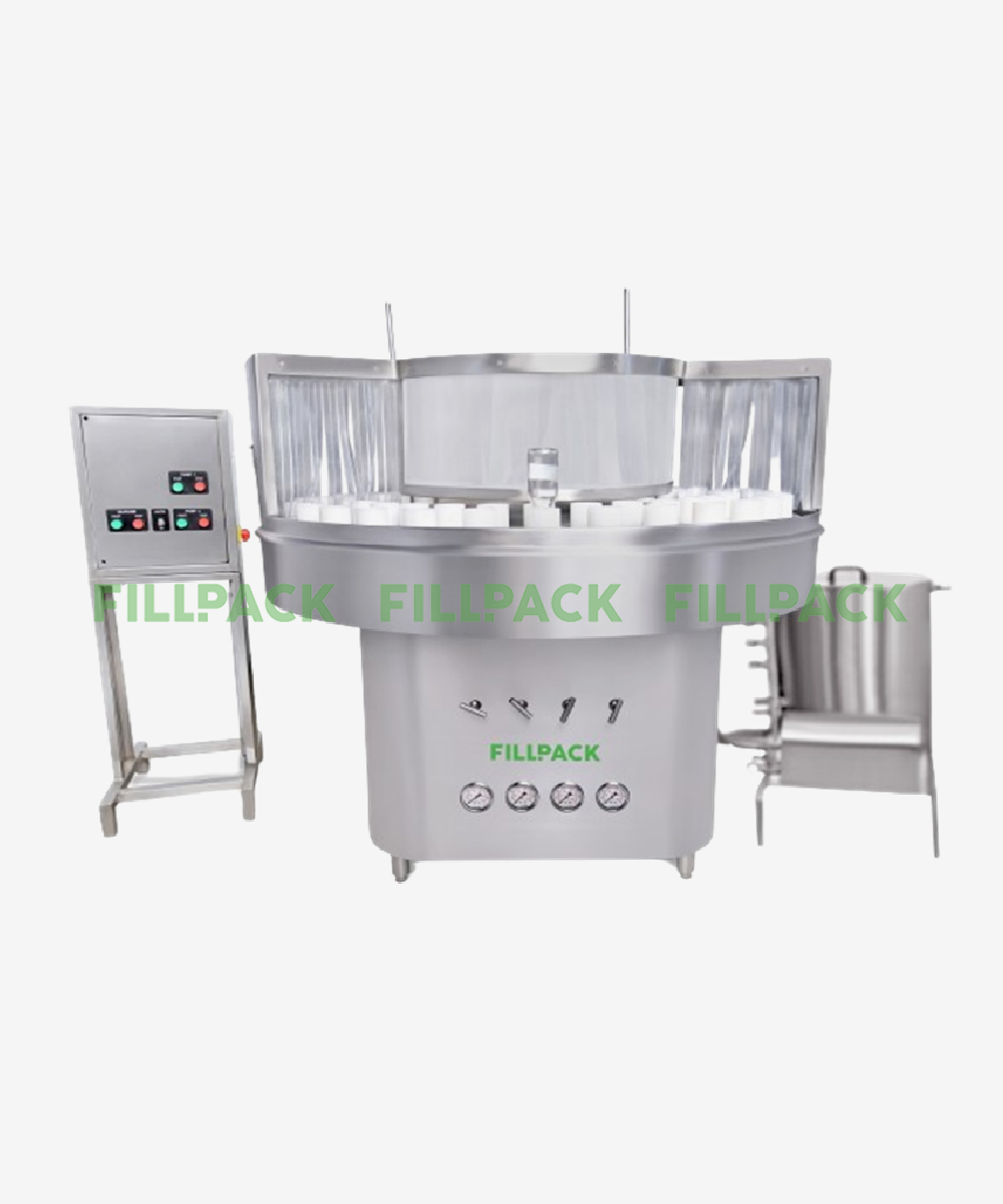 Semi Automatic Glass Bottle Washing Machine Fillpack Technology